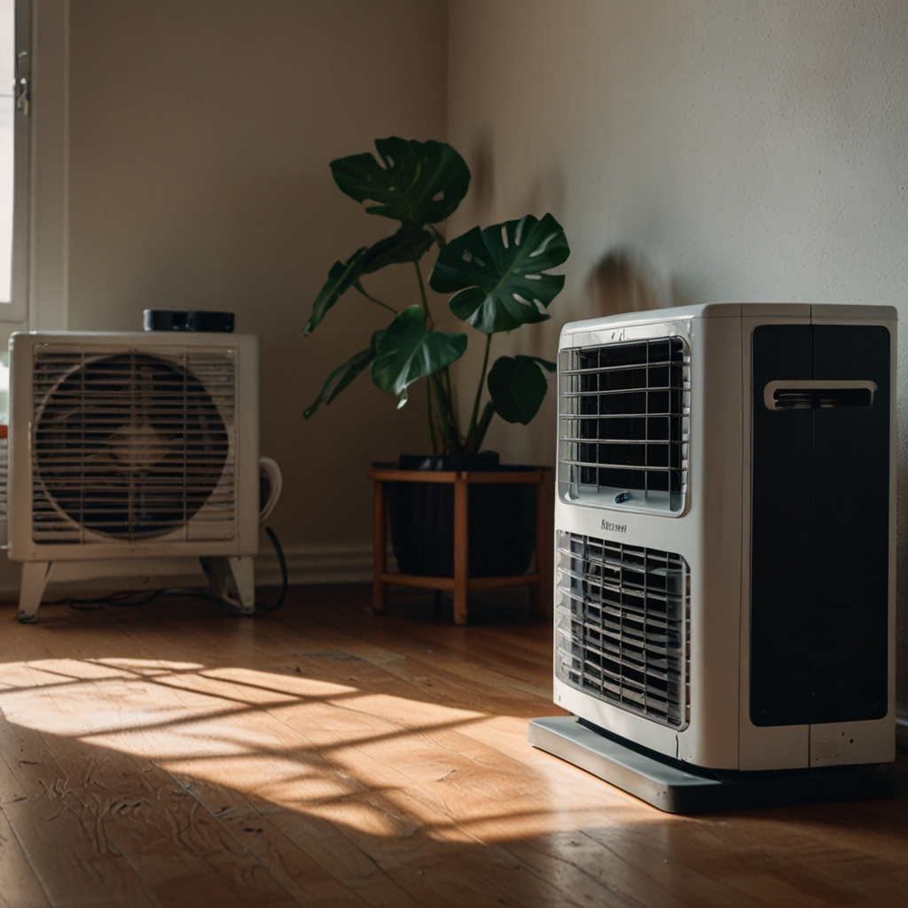 Fensterklimaanlage im Einsatz